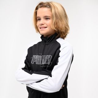 Chándal Puma Niños Negro Blanco Poliéster - 140cm 9-10A