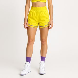 Pantalón corto mujer fitness Black Limba amarillo - UK 10 / EU M