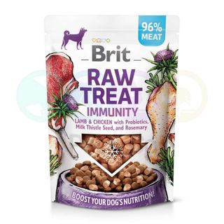 Friandises crues pour chiens Brit Dog Raw Treat Immunity à l'agneau et au poulet 50 g