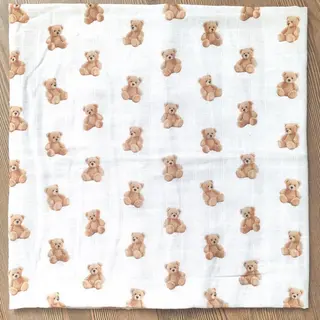 Lillo&Pippo muslin pelena 75x75cm, Meda