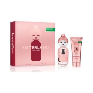 Estuche Sisterland Blush Cherry Eau De Parfum 80 Ml Vaporizador + Locion Corporal 75 Ml Benetton