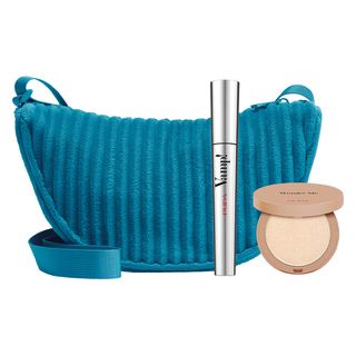 PUPA MAKE UP set 26 maskara vamp + compact highlighter + torba