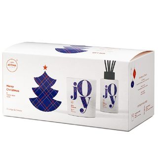 Aroma Home Christmas Joy Box Orange & Cloves (świeca + patyczki )