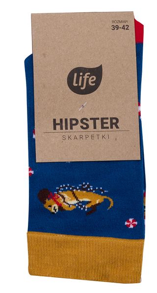 Life Skarpetki Hipster wzór Jamniki, rozm.35-38