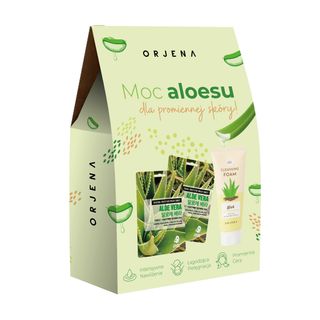 Orjena Zestaw aloes Maski w płachcie + Pianka do mycia twarzy
