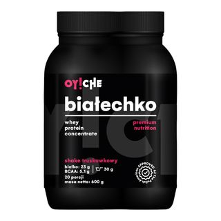 Białechko Shake truskawkowy Proszek do rozpuszczania, 600 g