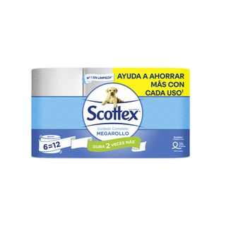 Papel Higiénico Megarollo Scottex 6 Uds.