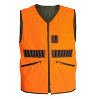 Chaleco Caza Solognac 500 Hombre Naranja Fluo/Verde Reversible - L