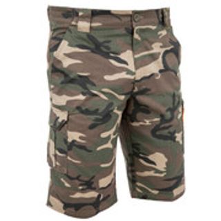 Bermuda Pantalon Corto De Caza Solognac 500 Hombre Camuflaje Militar Verde - M