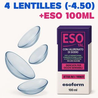 4 lentilles (-4.50) + ESO YAL 100ML