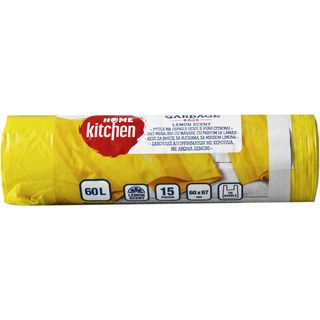 Kesa za đubre zuta sa ručkom/limun 60l