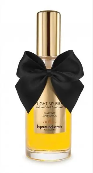 Зігріваючий масажний гель для поцілунків Light My Fire від Bijoux Indiscrets, з ароматом і смаком карамелі та морської солі, на водній основі, 100 мл