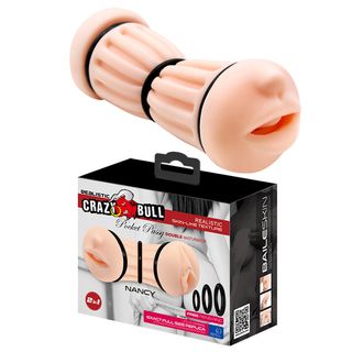 Маструбатор CRAZY BULL - NANCY, Pocket Pussy, DOUBLE MASTURBATOR (AFBM-009224H)