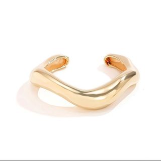 კლაკნილი სამაჯური ოქროსფერი