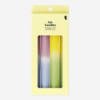 Velas de imersão vermelhas - 4 peças