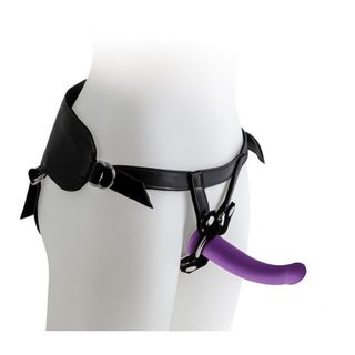 Arnes ajustable cintura con dildo de silicona de 16