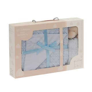 Lillo&Pippo set ćebe i plišana igračka, plavi