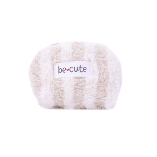 Be Cute plišani neseser bež/beli S