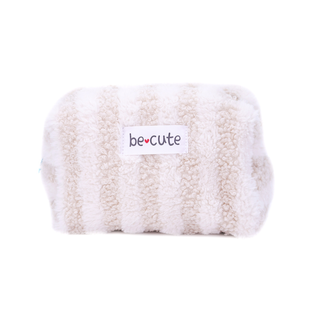 Be Cute plišani neseser bež/beli M