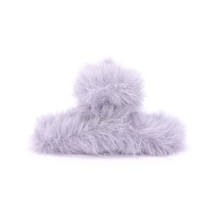 Be Cute Plišana šnala za kosu, siva