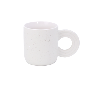 Cute&Cool HOME Keramička šolja sa tačkicama, bela