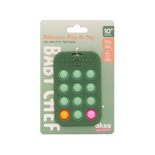 Baby Chef silikonska igračka pop it zeleni telefon