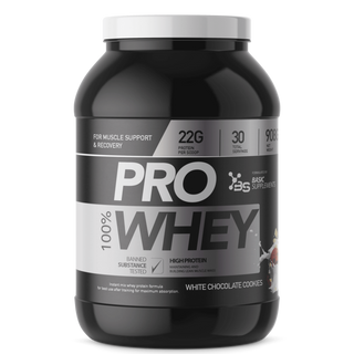 BS ProWhey protein 908g-white chocolate cookies