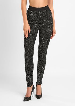 POUPEE LEGGINSY BRILLANT - black S/M J/Z 25/26