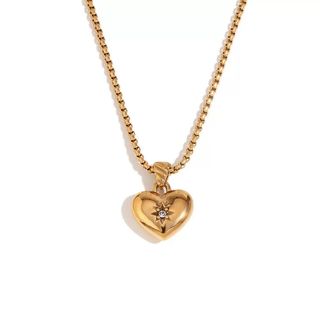 Collier de luxe plaqué or CGN122-1