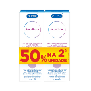 Sensilube Promo Duo Gel Vaginal Hidrat/Lubrificante 2x40ml + Desc 50% 2ª Embalagem