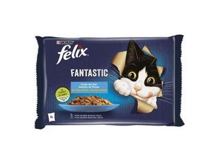 Felix Fantastic Pâtée pour Chat Poisson 4x85G