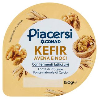 PIACERSI CONAD Kefir Avena e Noci 150 g