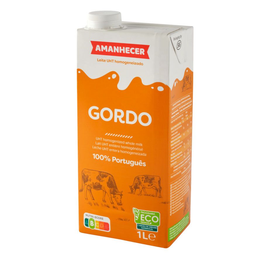 Leite UHT Gordo Amanhecer 1l