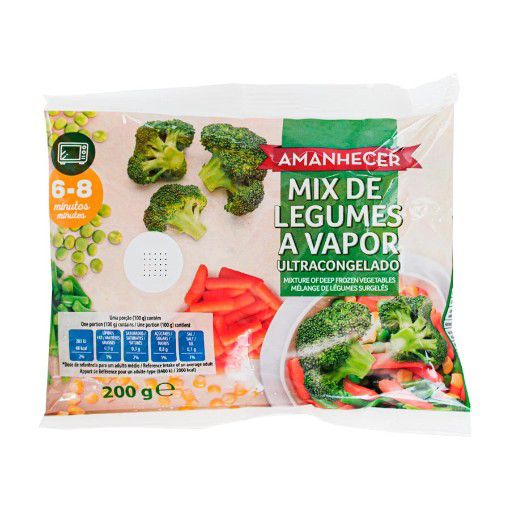 Mistura de Vegfetais a Vapor Congelados Amanhecer 200g