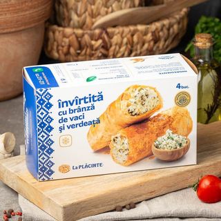 Învârtită cu brânză de vaci şi verdeaţă