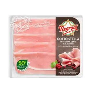 Negroni Prosciutto Cotto Stella Alta Qualità 110g