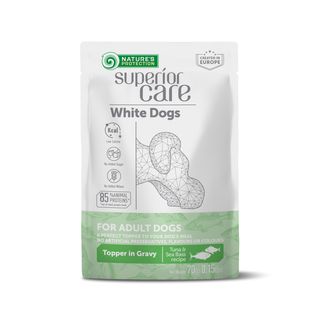 Nature's Protection White Dogs Adult All Breeds Tuna and Sea Bass, 70g sasz.