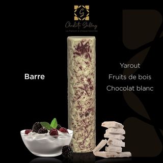 Barre \"yaourt, Fruits De Bois\" Chocolat Blanc