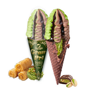 Lasunka Gran-Pri "Dream of Dubai Chocolate" Pistachio Chocolate Cone 155g