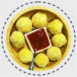 პიურეს ბურთულები ყველით