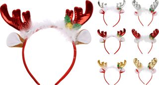 Koopman Opaska na głowę - rogi renifera, mix 6 wzorów