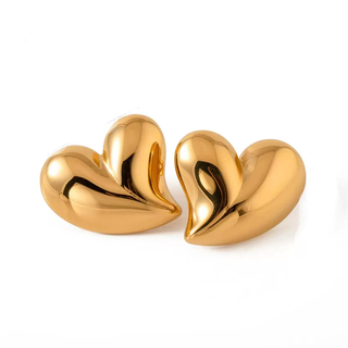 Boucles d'Oreilles de luxe plaqué or OGN071-1