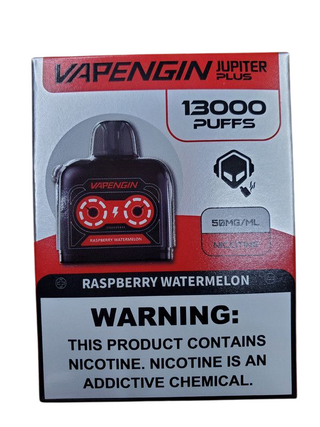 Vapengin Jupiter Plus Raspberry Watermelon Starter Kit, 13000 Puffs
