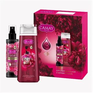 Набор Camay подарочный гель для душ + desir мист для тела каробка Россия 4605922039709