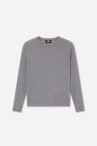 Camiseta Cashmere Manga Larga Gris M