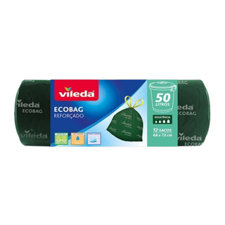 Sacos Lixo Eco+ 50 lt Vileda (emb. 12 un)