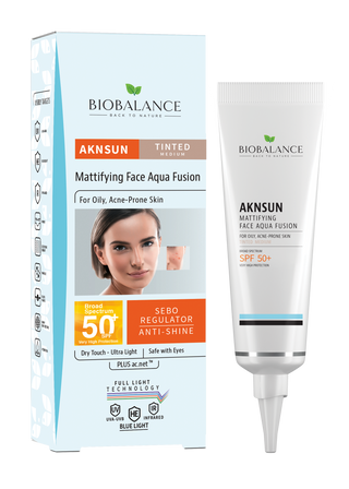 Bio Balance Aknsun Mattifiying Face Aqua Fusion Tinted Medium 40ml