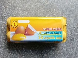 Koka Produkt Sveža Velika Jaja 10 Komada