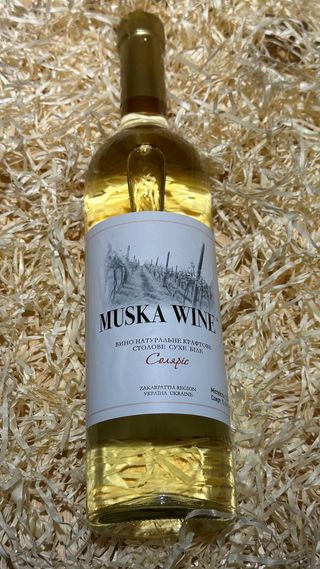 Вино MUSKA WINE Соляріс Сухе Біле 2025 рік (Закарпаття)