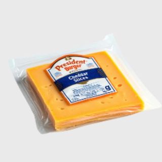 President Burger With Cheddar Slices200G